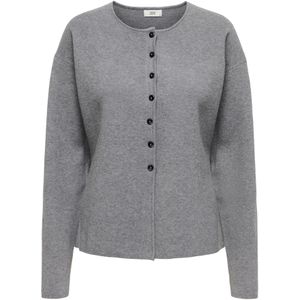 JDY - Vest - Gebreid - O-hals - Lange Mouwen - Knoopsluiting - Knit Fit