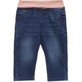 Jeans - Hoge Taille - Regular Fit - Elastische Tailleband - Achterzak