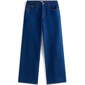TOMMY JEANS - MIA MR RLXD STR - Straight Jeans - Denim dark
