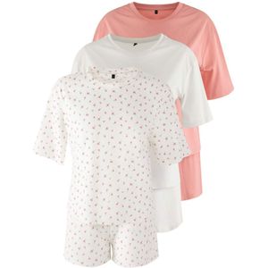 Trendyol Korte pyjama  mintgroen / lichtroze / wit
