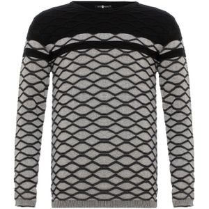 CIPO & BAXX Trui  grijs / zwart