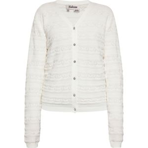 Sidona Gebreid vest  wolwit