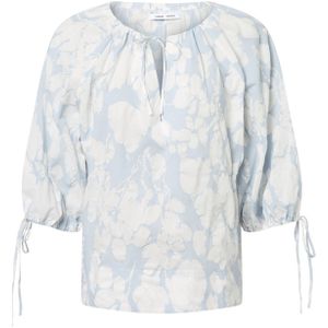 Samsøe Samsøe Blouse 'Samatera'  lichtblauw / wit