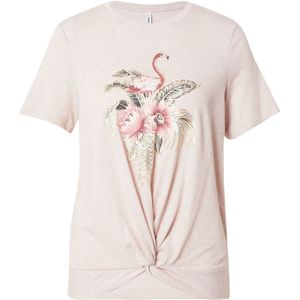 ONLY Shirt 'ONLCARRIE'  beige / goud / olijfgroen / rosé