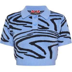 myMo ROCKS Gebreide top  blauw / zwart
