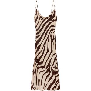 MANGO Jurk 'KONI'  bruin / lichtbruin