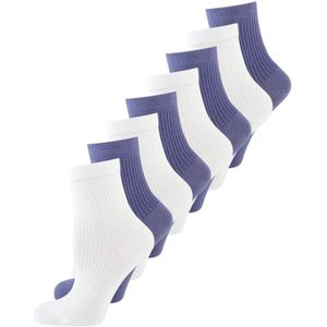 Nur Die Sokken ' Unisex Colour Farbige Sneaker kurz Frottesohle '  lila / wit