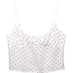 Pull&Bear Top  zwart / wit