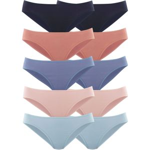 Bikinibroekje - Blauw - Katoen - Aansluitend