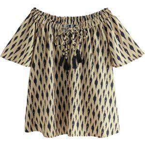Next Blouse  beige / bruin / zwart
