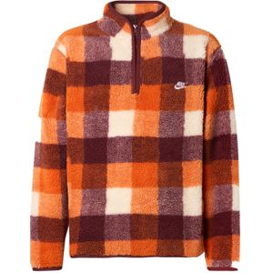 Nike Sportswear Trui 'Club'  crème / bruin / oranje / wijnrood