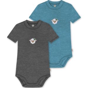 normani Rompertje/body 'Tihoi'  blauw / donkergrijs