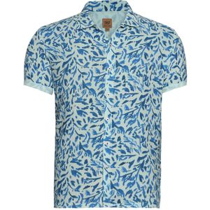 Campus Sutra Overhemd 'Fabian'  blauw / wit