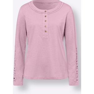 Heine - Shirt - Rosé - Lange Mouwen - 100% Katoen