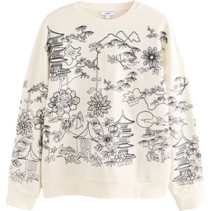 Next - Sweatshirt - Lichtbeige - Normale Pasvorm - Lange Mouw