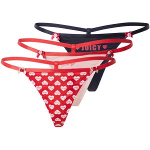 Juicy Couture String 'BE MY JUICY VALENTINE'  rood / zwart
