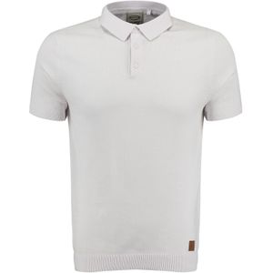 Key Largo - Siena - Poloshirt - Offwhite - Jersey, Knoopsluiting, Kwartmouw