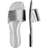 Huisschoenen - JODALEE - Effen - Imitatieleer - Open Toe - Platte Hak