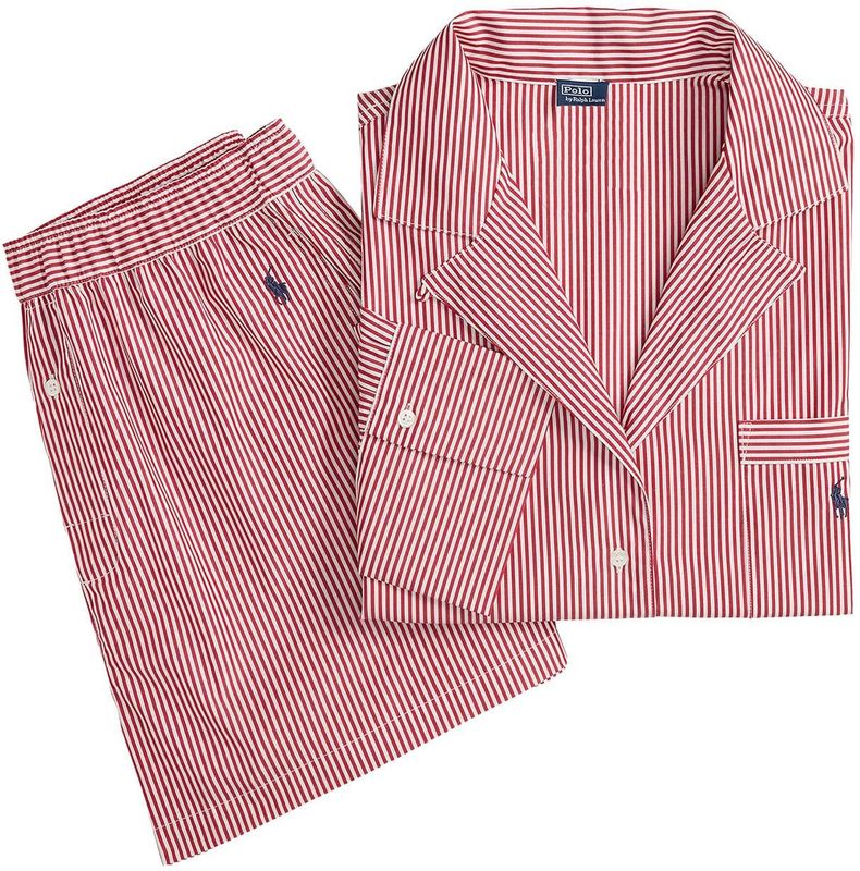 Polo Ralph Lauren - Pyjama - Rood - Shirting Stripes - 2-delig