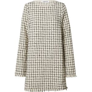 EDITED Jurk 'Polina'  zwart / offwhite