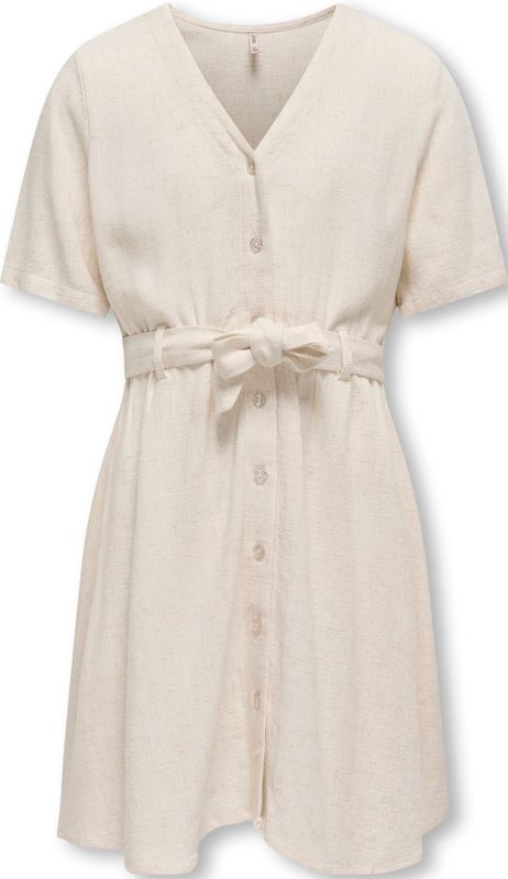 ONLY - KOGSiesta - Jurk - Beige Gemêleerd - Korte Mouwen