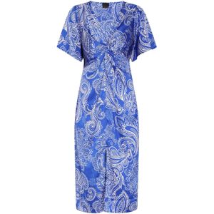 DreiMaster Klassik Jurk  blauw / wit