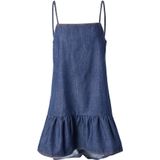 TOPSHOP - Jurk - Donkerblauw - Effen - Mouwloos - Kort/mini