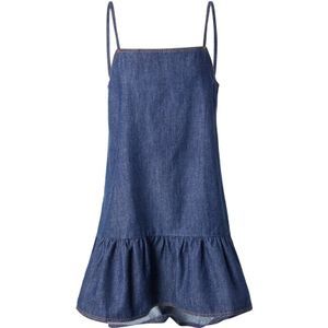 TOPSHOP - Jurk - Donkerblauw - Effen - Mouwloos - Kort/mini