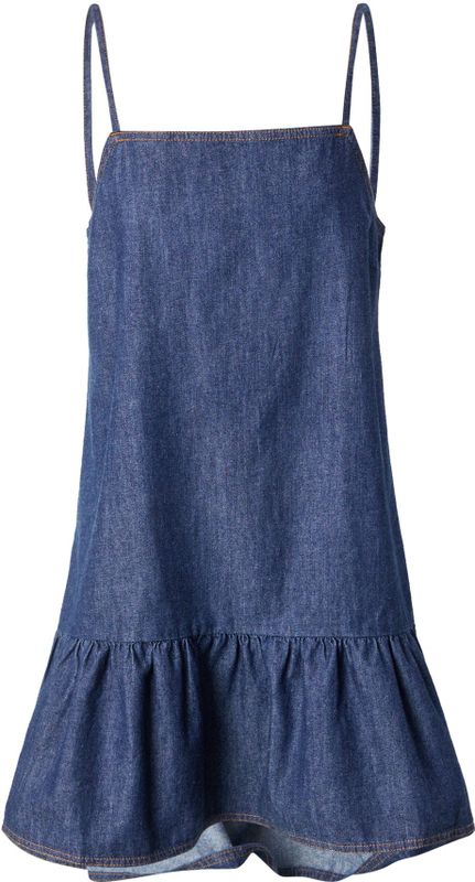 TOPSHOP - Jurk - Donkerblauw - Effen - Mouwloos - Kort/mini