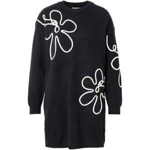 Hailys Gebreide jurk 'Ti44lla'  zwart / wit