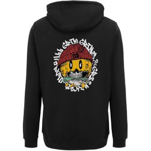 Oldskull Trui 'Xtreme Smiley Cash Skull Graphic'  geel / rood / zwart / wit