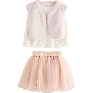 Next Set  olijfgroen / rosa / poederroze / wit