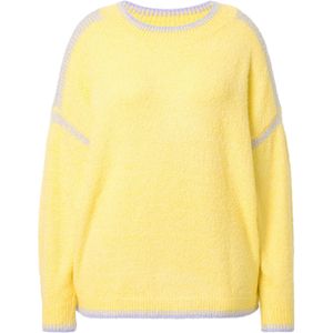 Studio Untold Trui  lichtgeel / lavendel