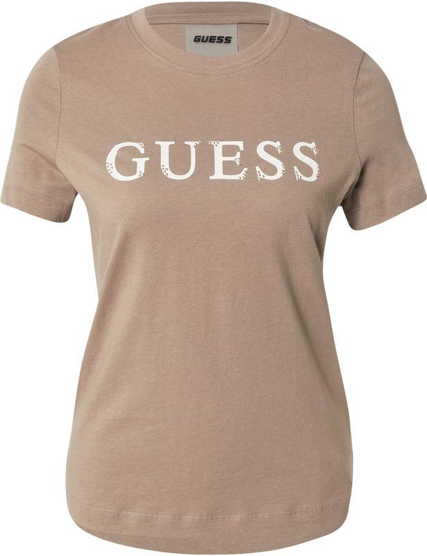 GUESS - CLELIA - T-shirt - Taupe/Wit