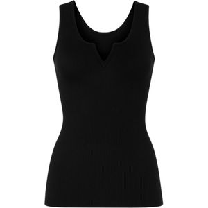 fashionshowcase Top 'VIVA RIB'  zwart