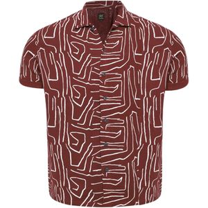 Campus Sutra Overhemd 'Archer'  bourgogne / wit