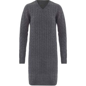 Moxx Paris Gebreide jurk  grijs