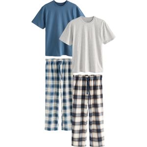 Next Pyjama lang 'Motionflex'  navy / cyaan blauw / grijs / offwhite