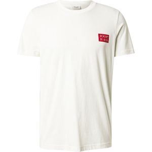 Joop Jeans - T-shirt Axel - Naturel - Met Contrastkleurige Logoprint