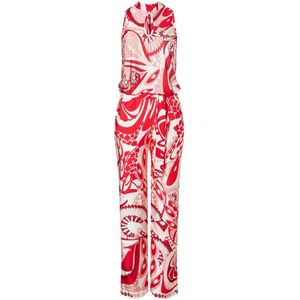 Ana Alcazar Jumpsuit 'Ziny'  rosa / rood / wit