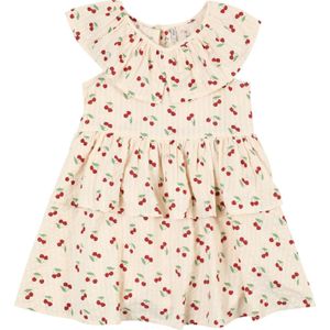 Only Mini Jurk 'KMGCerise'  lichtbeige / groen / rood