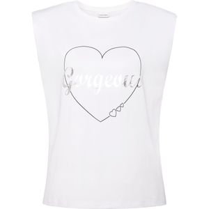 LASCANA Top  zilver / wit