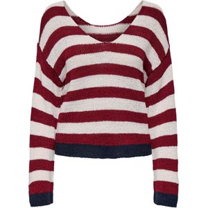 Onlgeena - Gebreide Pullover - V-Hals - 7/8 Mouwen - Regular Fit