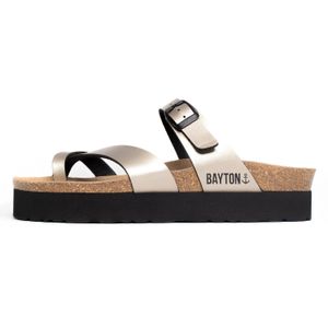 Bayton Teenslipper 'Andromac'  goud / zwart
