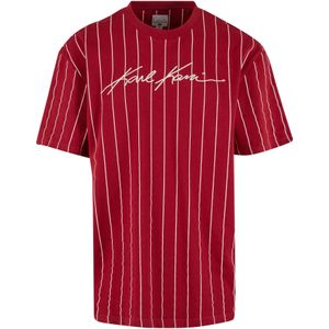 Karl Kani Shirt  donkerrood / wit