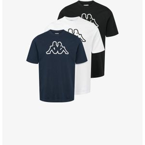 KAPPA Shirt 'Cromen'  navy / zwart / wit