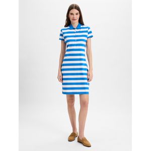 Marie Lund Jurk  blauw / wit