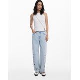 Desigual - Top - Wit - Mouwloos - Normale Pasvorm