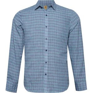 Campus Sutra Overhemd 'Xena'  duifblauw / lichtgroen / rood / zwart