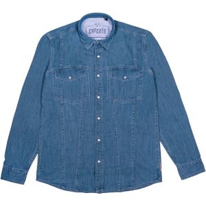 Checker Overhemd ' Dynasty Denim '  blauw
